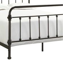 Load image into Gallery viewer, Giselle Antique Dark Bronze Graceful Lines Victorian Iron Metal Bed (Full Size)
