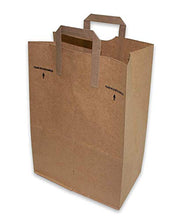 Load image into Gallery viewer, 50 Paper Retail Grocery Bags Kraft with Handles 12x7x17 by Duro
