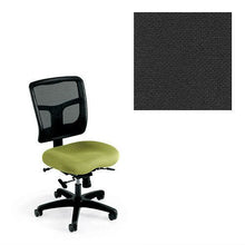 Load image into Gallery viewer, Office Master Yes Collection YS74 Ergonomic Task Chair - No Armrests - Black Mesh Back - Grade 1 Fabric - Basic Black 1020 Plus Ergonomics eBook
