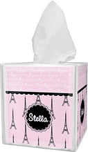 Load image into Gallery viewer, RNK Shops Paris &amp; Eiffel Tower Tissue Box Cover (Personalized)
