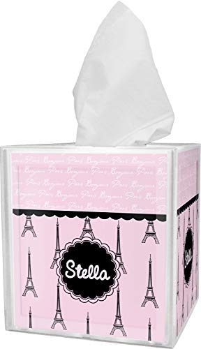 RNK Shops Paris & Eiffel Tower Tissue Box Cover (Personalized)