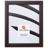 Craig Frames 23247778 24 By 24 Inch Picture Frame, Smooth Wrap Finish, 1 Inch Wide, Brazilian Walnut