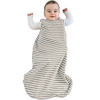 Baby Sleeping Bag, 4 Season Basic Merino Wool Wearable Blanket, 0-6 Months, Earth