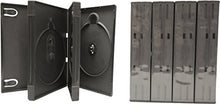Load image into Gallery viewer, (5) Quad AlphaPak Dark Gray DVD Cases/Boxes - DV4R40DG
