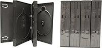 (5) Quad AlphaPak Dark Gray DVD Cases/Boxes - DV4R40DG