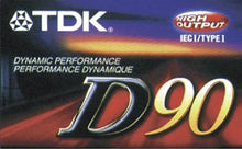 Load image into Gallery viewer, TDK Dynamic D90 cassette tape
