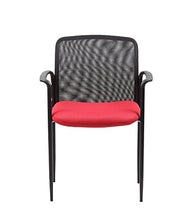 Load image into Gallery viewer, Boss Office Products Stackable Mesh Guest Chair in Red
