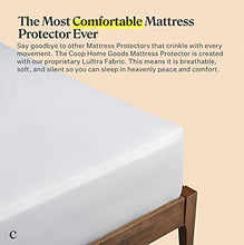 Load image into Gallery viewer, Coop Home Goods Premium Twin Mattress Protector Ultra Soft Breathable Bed Cover - Waterproof Mattress Cover, Noiseless &amp; Absorbent Topper - Oeko-TEX Certified - White Twin Size (39 x 75)
