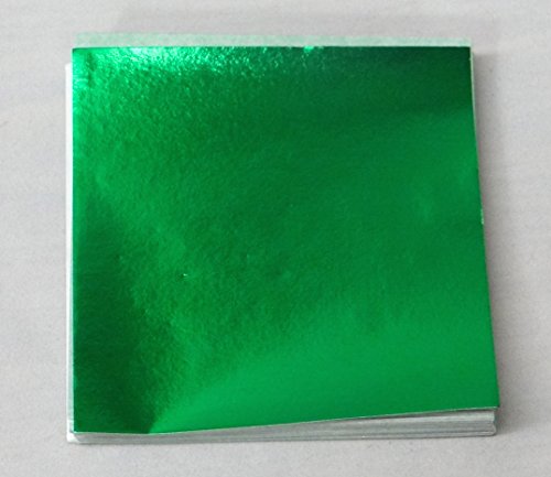 Candy Molds N More 6 x 6 inch Emerald Green Confectionery Foil Wrappers, 500 Sheets