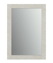 Load image into Gallery viewer, Delta Wall Mount 29 in. x 41 in. Medium (M3) Rectangular Framed Flush Mounting Bathroom Mirror in Stone Mosaic with Standard Glass
