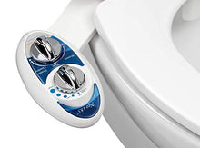 Load image into Gallery viewer, LUXE Bidet Neo 185 (Elite) Non-Electric Bidet Toilet Attachment w/ Self-cleaning Dual Nozzle and Easy Water Pressure Adjustment for Sanitary and Feminine Wash (Blue and White)
