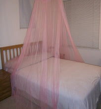 Load image into Gallery viewer, Hoop Bed Canopy Mosquito Net for Crib, Twin, Full, Queen or King Size Bed and Travel Outdoor Events (Lt.Pink)

