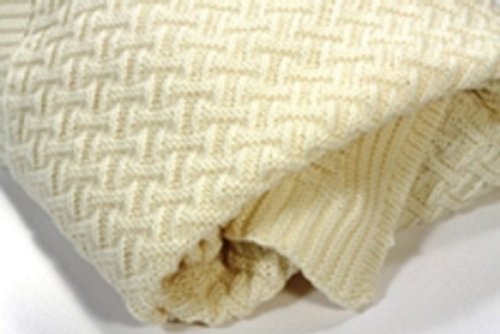 Sonnenstrick Baby Blanket 100% Organic Fine Merino New Wool (31.5 x 35.5 inch). Made in Germany.
