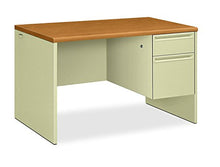 Load image into Gallery viewer, HON 38000 Series Right Pedestal Desk - Single Pedestal Small Office Desk, 48&quot; W, Harvest/Putty (H38251)
