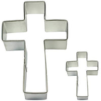 PME Cross Cookie and Cake Cutters, Small and Large Sizes, Set of 2