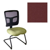 Office Master YS71S-1020 Yes Series Mesh Back Side Desk Chair - Grade 1 Fabric - Basic Black
