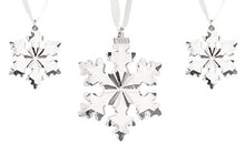 Load image into Gallery viewer, Swarovski 3-Piece Christmas Ornament Set, Limited Edition 2016
