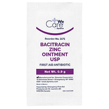 Load image into Gallery viewer, Bacitracin Zinc Ointment, .9 Gram Foil Pack 144 Packs
