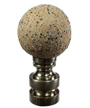 Load image into Gallery viewer, Ceramic 35mm Sand Ball Antique Base Finial 2&quot; h
