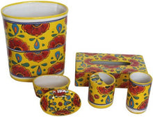 Load image into Gallery viewer, Fine Crafts Imports Canary Talavera Ceramic Bathroom Set
