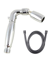 High Sierra's Solid Metal Handheld Shower Head with Trickle Valve and 72-Inch Metal Hose with Silicone Inner Tube. Low Flow 1.5 GPM. Stunning Chrome Finish