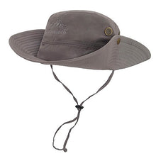 Load image into Gallery viewer, LETHMIK Outdoor Waterproof Boonie Hat Wide Brim Breathable Hunting Fishing Safari Sun Hat Grey
