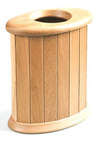 Asahikawa Furniture Sasaki Crafts TB-OV-S-N Natural Wood Wastebasket Oval S Nara