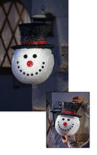 Load image into Gallery viewer, Holiday Snowman Head Porch Light Cover Snowman
