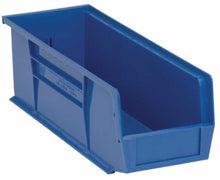 Load image into Gallery viewer, Quantum QUS234BL Ultra Stack and Hang Bin, 14-3/4&quot; Length x 5-1/2&quot; Width x 5&quot; Height, Blue, Pack of 12
