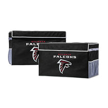 Load image into Gallery viewer, Franklin Sports NFL Atlanta Falcons Folding Storage Footlocker Bins - Official NFL Team Storage Organizers - Collapsible Containers - Small
