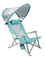 Load image into Gallery viewer, GCI Outdoor Waterside SunShade Folding Beach Recliner Chair with Adjustable SPF Canopy
