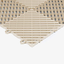 Load image into Gallery viewer, IncStores 1/2 Inch Thick Grid-Loc Interlocking Garage Floor Tiles | Plastic Floor Tiles for a Stronger and Safer Garage, Workshop, Shed, or Trailer | Vented, Sahara Sand, 24 Pack
