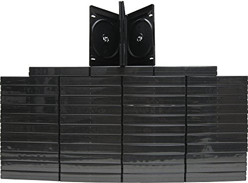 (48) Quad Black 29MM DVD Cases with M-Lock Hub