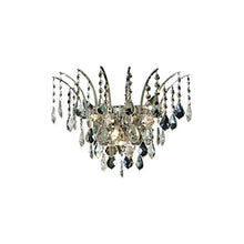 Load image into Gallery viewer, Elegant Lighting 8033W16C/Rc Royal Cut Victoria 3-Light Wall Sconce, Finished in Chrome with Clear Crystals
