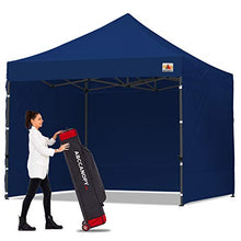 Load image into Gallery viewer, ABCCANOPY Heavy Duty Ez Pop up Canopy Tent with Sidewalls 10x10, Navy Blue
