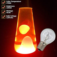 Load image into Gallery viewer, 4 Pack S11 Intermediate E17 Base 40 Watt Bulbs for Lava Lamps,Replacement Bulbs for Lava Lamps,Glitter Lamps
