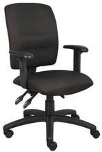 Load image into Gallery viewer, Boss Office Products Multi-Function Fabric Task Chair with Adjustable Arms in Black
