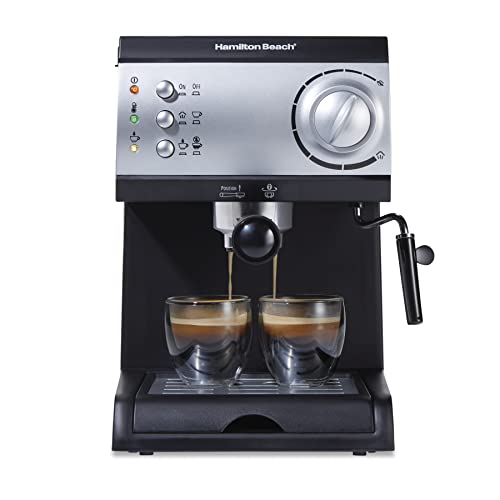 Hamilton Beach 40715 Espresso Machine, 2 Cup, Black