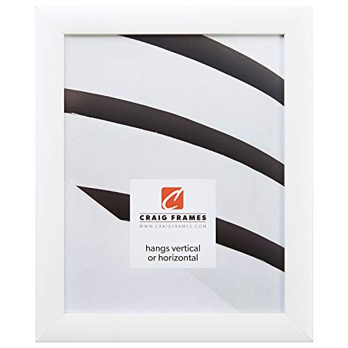 Craig Frames 23247812 11 by 17-Inch Picture Frame, Smooth Finish, 1-Inch Wide, White