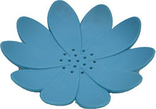 Load image into Gallery viewer, EVIDECO 6455110 Bath Soap Dish Cup Water Lily Solid Blue, 4.80&quot; L x 4.80&quot; W x 0.11&quot; H
