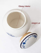 Load image into Gallery viewer, Dahlia Blue and White Royal Dragon Airtight Porcelain Tea Tin/Tea Storage/Tea Caddy/Tea Canister
