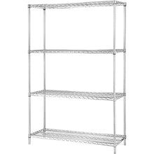 Load image into Gallery viewer, LLR84187 - Lorell Industrial Chrome Wire Shelving Starter Kit
