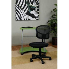 Load image into Gallery viewer, OSP Home Furnishings Mesh Back Armless Task Chair with Padded Fabric Seat, Black
