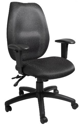 Boss Office Products High Back Task Chair with Seat Slider in Black