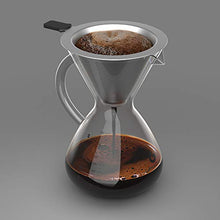 Load image into Gallery viewer, Coffee Gator Paperless Pour Over Coffee Dripper Brewer, 27oz, Clear
