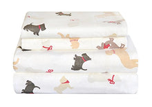 Load image into Gallery viewer, Pointehaven Flannel 170 GSM Sheet Set,Queen Winter Dogs
