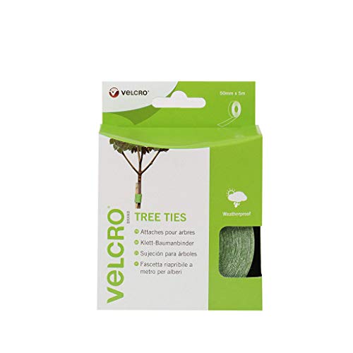 VELCRO Brand ONE-WRAP Tree Ties, 50 mm x 5 m-Green, 50mm X 5m
