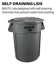 Load image into Gallery viewer, Rubbermaid Commercial FG263100YEL BRUTE Heavy-Duty Round Waste/Utility Container, 32-gallon Lid, Yellow
