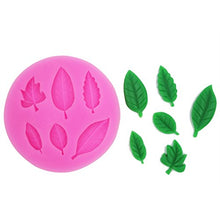 Load image into Gallery viewer, Longzang Fondant Molds for Cake Decorating Leaf Art Deco Silicone Mold Sugar Craft DIY Gumpaste Cake Decorating Clay
