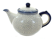 Load image into Gallery viewer, Blue Rose Polish Pottery Small Dots Teapot
